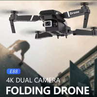 Professional Drone E88 4K Wide Angle HD 1080P WiFi Camera
FPV height hold folding folding RC Drone Quadrotor Helicopter Drone toys for kids
