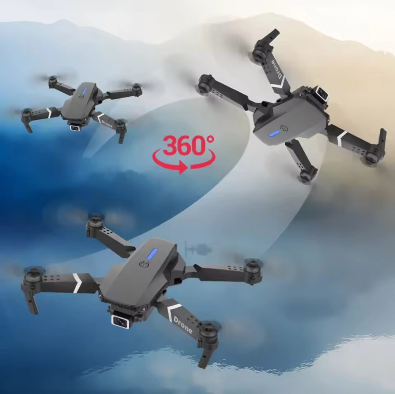 Professional Drone E88 4K Wide Angle HD 1080P WiFi Camera
FPV height hold folding folding RC Drone Quadrotor Helicopter Drone toys for kids